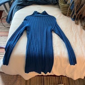 Gimaguas Blue Turtleneck Sweater “Sayi”  Dress